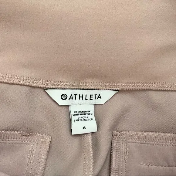 Athleta Endless high rise slacks Pants Smoked Mauve pink 6 - Picture 9 of 11